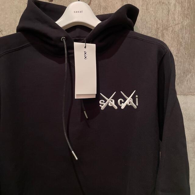 新品未使用品　sacai KAWS Flock Hoodie 3 L