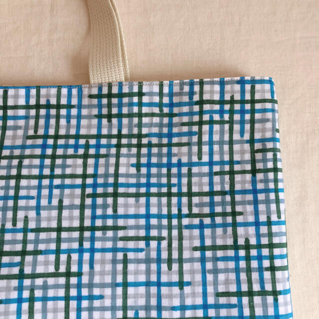 ミナペルホネン minamo ハンドメイド リバーシブル レッスンバッグ 新学期