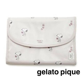 ジェラートピケ(gelato pique)の新品【ジェラートピケ】じゃばら 母子手帳ケース スヌーピー ピンク(母子手帳ケース)