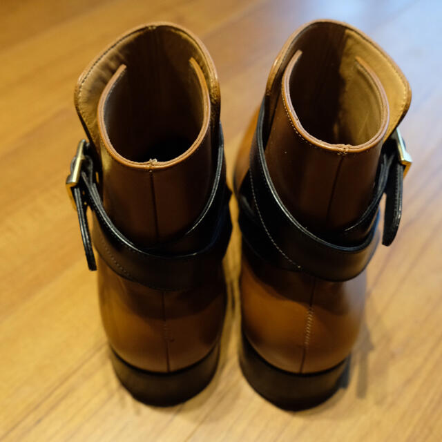 JM Weston ジョッパーブーツ 7D Camel / Black Carf