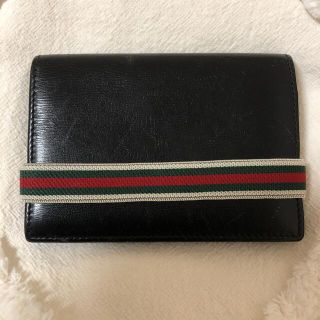 グッチ(Gucci)のグッチ  カードケース  名刺入れ　パスケース　シェリーライン　メンズ(名刺入れ/定期入れ)