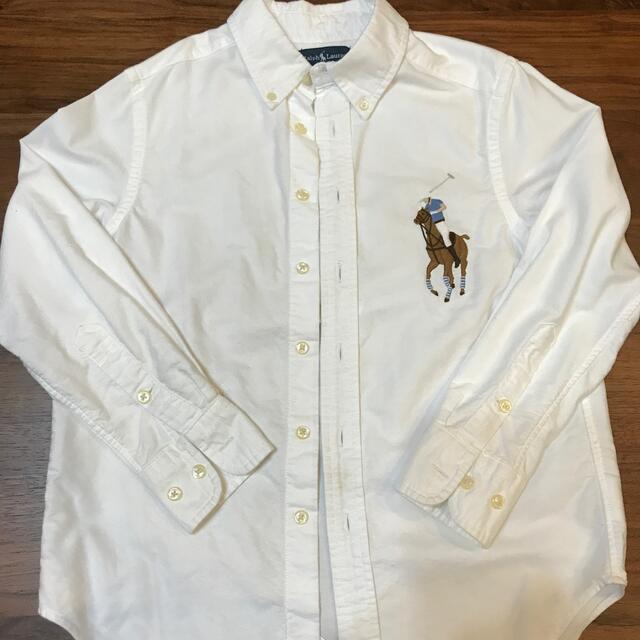 Ralph Lauren(ラルフローレン)のラルフローレン  白　ボーイズ　シャツ キッズ/ベビー/マタニティのキッズ服男の子用(90cm~)(ブラウス)の商品写真