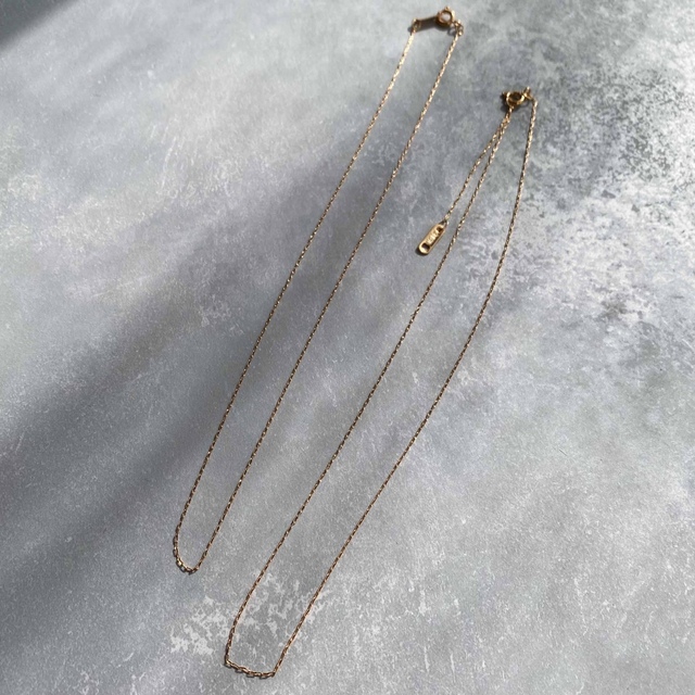 華奢ネックレス gold 0.8mm✴︎40cm サージカルステンレス レディースのアクセサリー(ネックレス)の商品写真