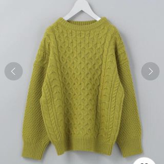 ビューティアンドユースユナイテッドアローズ(BEAUTY&YOUTH UNITED ARROWS)の美品 roku 6 ケーブルニット　LIGHT CABLE KNIT(ニット/セーター)