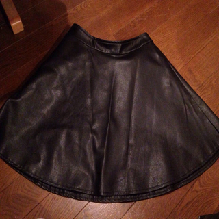 韓国で購入♡レザーフレアスカート♡(ミニスカート)