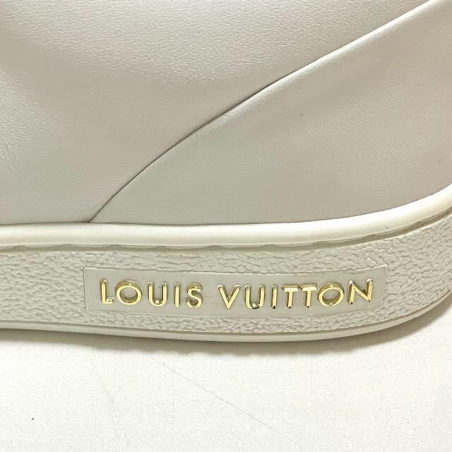 LOUIS VUITTON(ルイヴィトン)の2968 ヴィトン フロントロー パドロック レザー スニーカー ホワイト レディースの靴/シューズ(スニーカー)の商品写真