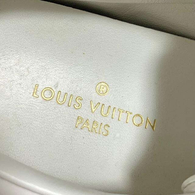 LOUIS VUITTON(ルイヴィトン)の2968 ヴィトン フロントロー パドロック レザー スニーカー ホワイト レディースの靴/シューズ(スニーカー)の商品写真