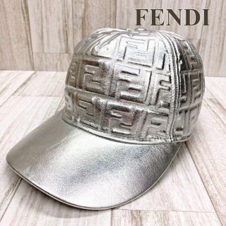 フェンディ(FENDI)のフェンディ キャップ ニッキーミナージュコラボ シルバー ズッカ(キャップ)