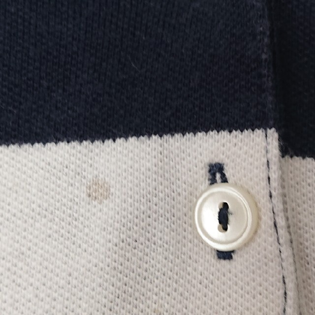 UNIQLO(ユニクロ)のユニクロ 紺ボーダー ポロシャツ メンズのトップス(ポロシャツ)の商品写真