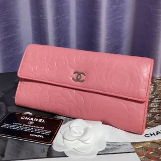 シャネル(CHANEL)の【専用】シャネル　カメリア　長財布　ピンク♡(長財布)