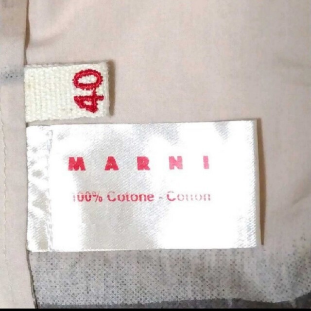 本物 コレクション MARNI マルニ アートデザイン七分袖 ワンピース 40 1