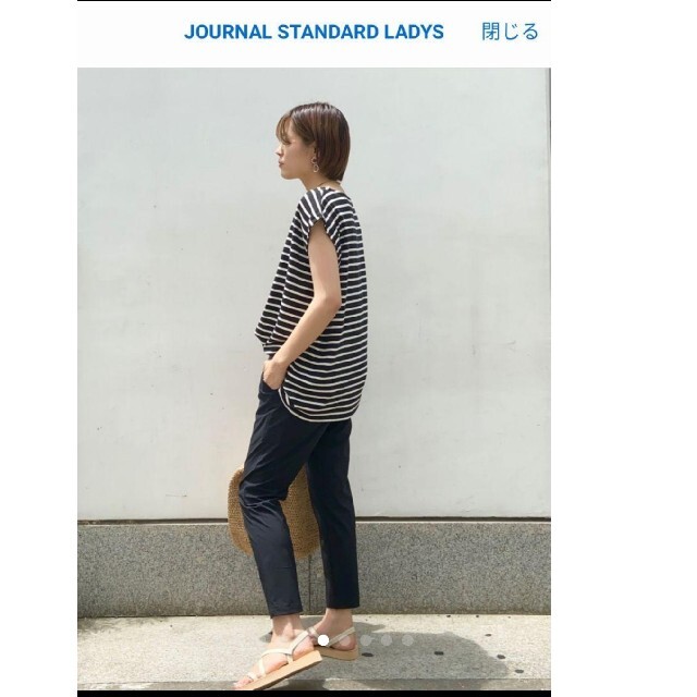 JOURNAL STANDARD(ジャーナルスタンダード)の今シーズン　8900円　お値下げ　ジャーナルのボーダーカットソー レディースのトップス(カットソー(半袖/袖なし))の商品写真