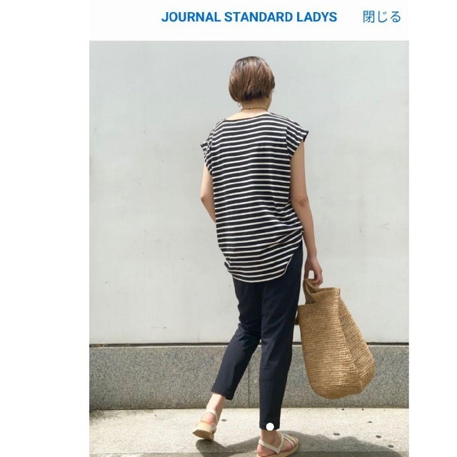 JOURNAL STANDARD(ジャーナルスタンダード)の今シーズン　8900円　お値下げ　ジャーナルのボーダーカットソー レディースのトップス(カットソー(半袖/袖なし))の商品写真