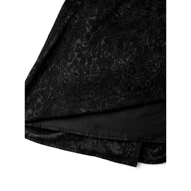 GRL(グレイル)の☆送料無料☆GRL ジャガードフレアスカート ブラック L レディースのスカート(ロングスカート)の商品写真