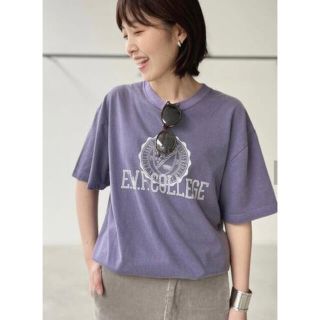 アパルトモンドゥーズィエムクラス(L'Appartement DEUXIEME CLASSE)の新品 【GOOD ROCK SPEED】College T-sh  パープル(Tシャツ(半袖/袖なし))