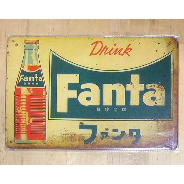 ☆ ☆ Fanta ファンタ ②☆ ブリキ看板 ★アメリカン雑貨  ■