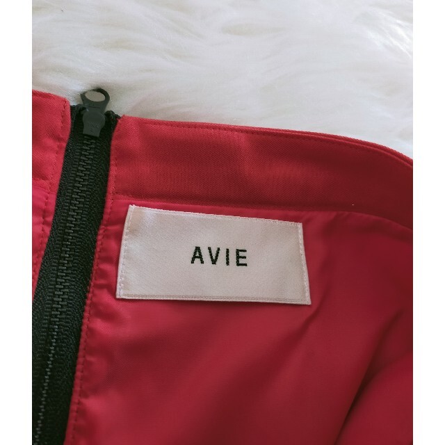 avie(アビィ)の試着のみ　AVIE 　アヴィ　ロングスカート　38 レッド　赤 レディースのスカート(ロングスカート)の商品写真