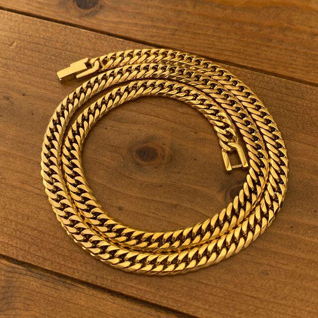 喜平ネックレス 六面ダブル 50cm 金ネックレス ゴールド 18k 中折 メンズのアクセサリー(ネックレス)の商品写真