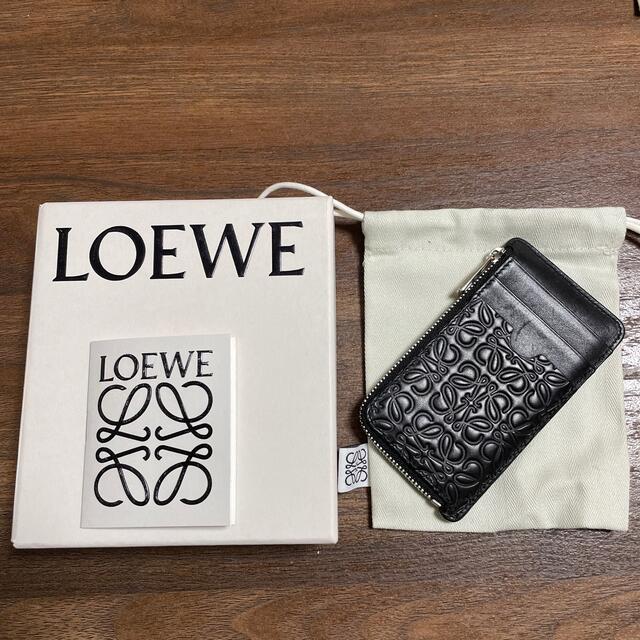 LOEWE アナグラム  レザー　コインケース カードホルダー　ブラック