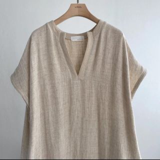 トゥデイフル(TODAYFUL)のwillfully linen kaftan double gauze OP(ロングワンピース/マキシワンピース)