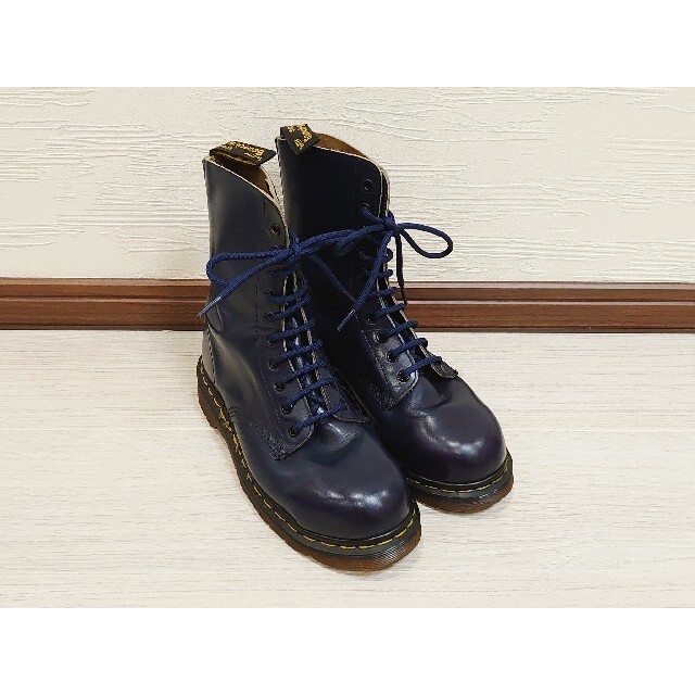 イングランド状態レア❗英国製❗ Dr.Martens 10ホール ネイビー