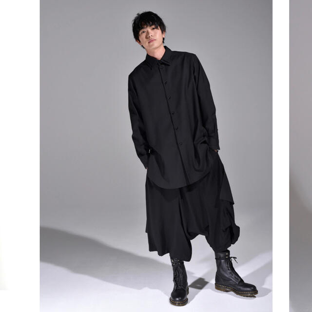 かわいい~!」 Yamamoto Yohji - ロングバックシャツ GroundY シャツ ...