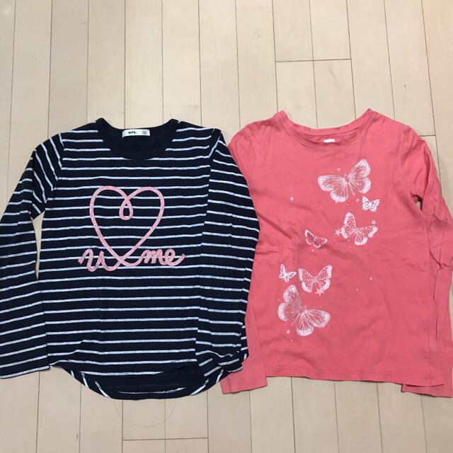 GAP(ギャップ)の140㎝　長Tセット キッズ/ベビー/マタニティのキッズ服女の子用(90cm~)(Tシャツ/カットソー)の商品写真