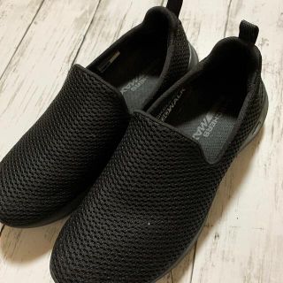 スケッチャーズ(SKECHERS)のskechers 23.5cm 黒色(スリッポン/モカシン)