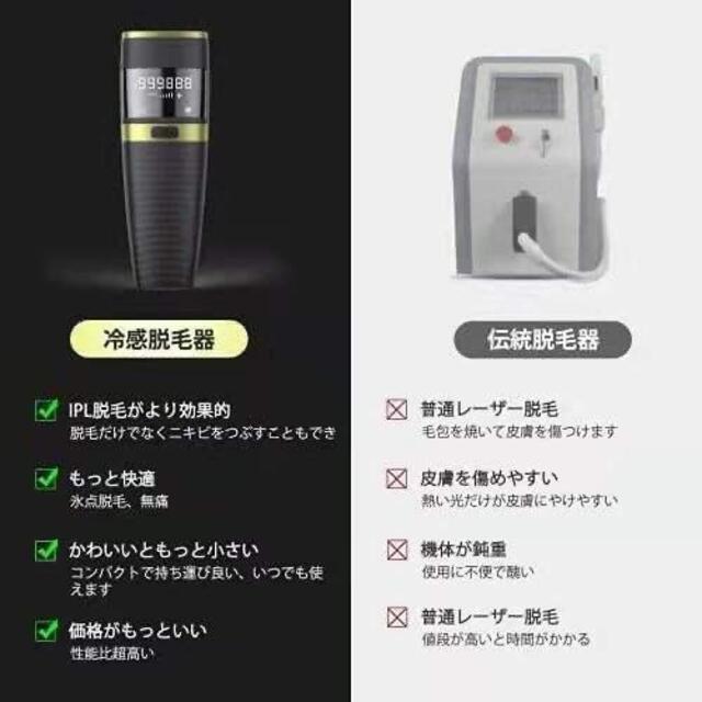 【限定セール★新品】IPL光脱毛器 冷感 全身脱毛 光エステ 2モード＆5段階 2