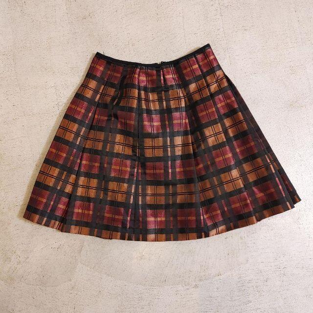 ANAYI(アナイ)のANAYI アナイ　台形チェックスカート　38 レディースのスカート(ひざ丈スカート)の商品写真