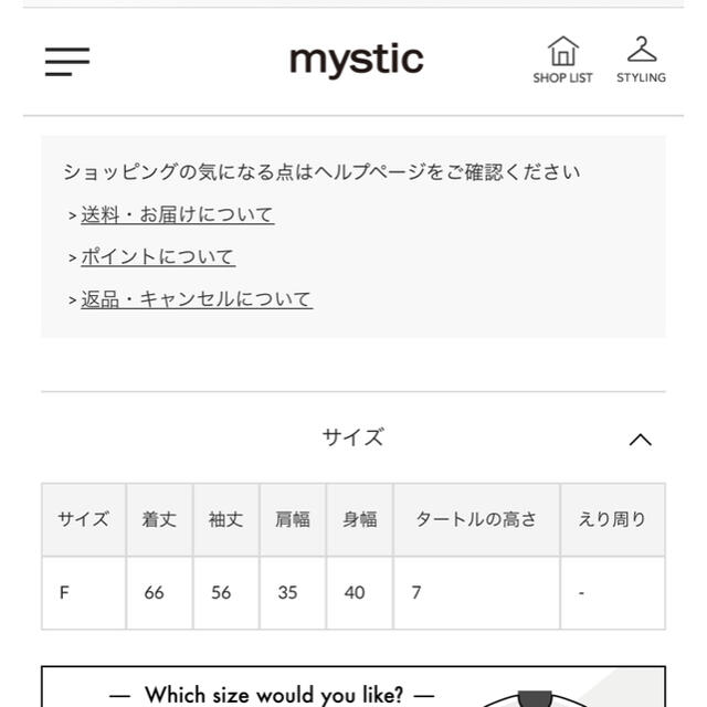 mystic(ミスティック)の新品未使用タグ付き　スリムリブニット　ベージュ　ミスティック レディースのトップス(ニット/セーター)の商品写真
