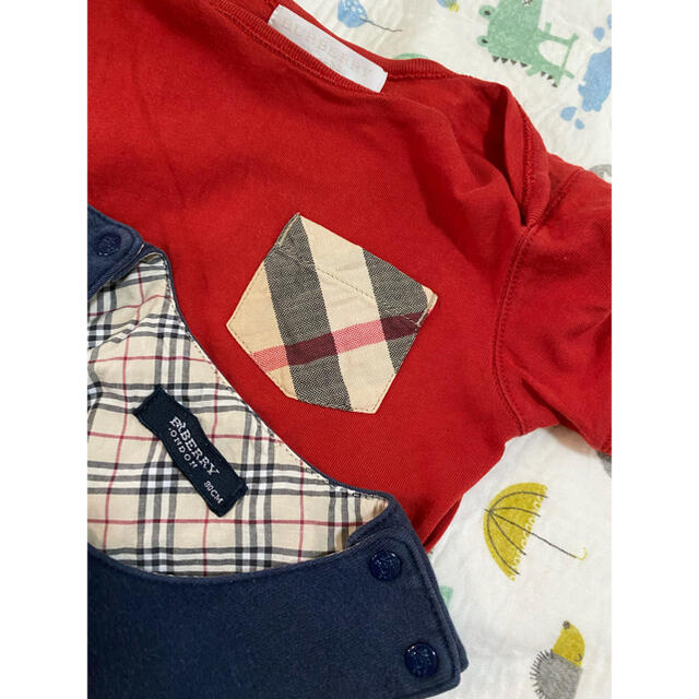 BURBERRY(バーバリー)のBurberry Baby 12 M tシャツ＋ロンパース　セット キッズ/ベビー/マタニティのベビー服(~85cm)(ロンパース)の商品写真