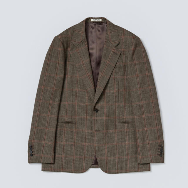 BLUEFACED WOOL CHECKJACKET NARROW SLACKS