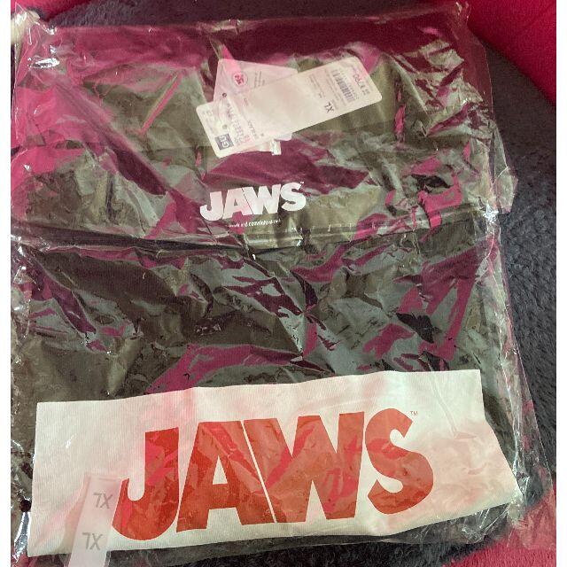 新品タグ付き!!「JAWS ジョーズTシャツ」超希少なXLサイズ(黒)♪ GU