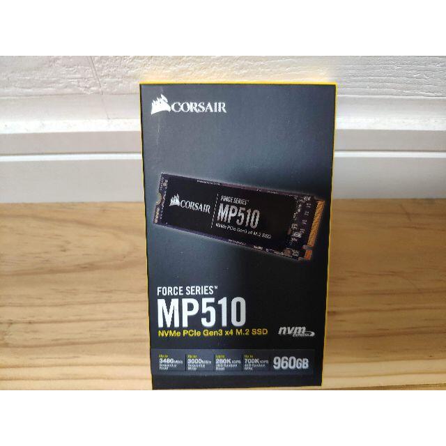 新品 Corsair Force MP510(960GB)M.2 SSD値下