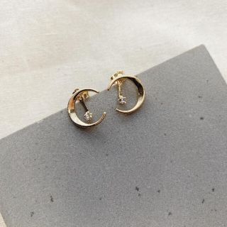 ヨンドシー(4℃)のmoonlight ear jacket pierce s925 & 18k(ピアス)