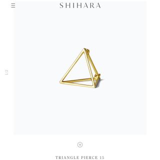 TOMORROWLAND - SHIHARA TRIANGLE PIERCE 15 シハラ ピアスの通販 by