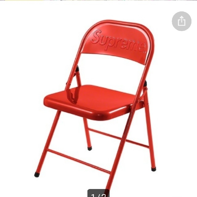 エバニュー supreme metal holding chair イス 椅子 赤 - 通販 - www