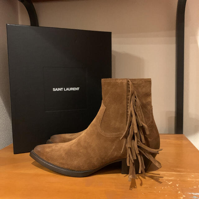 saint laurent paris ルーカス フリンジ ブーツ サンローラン