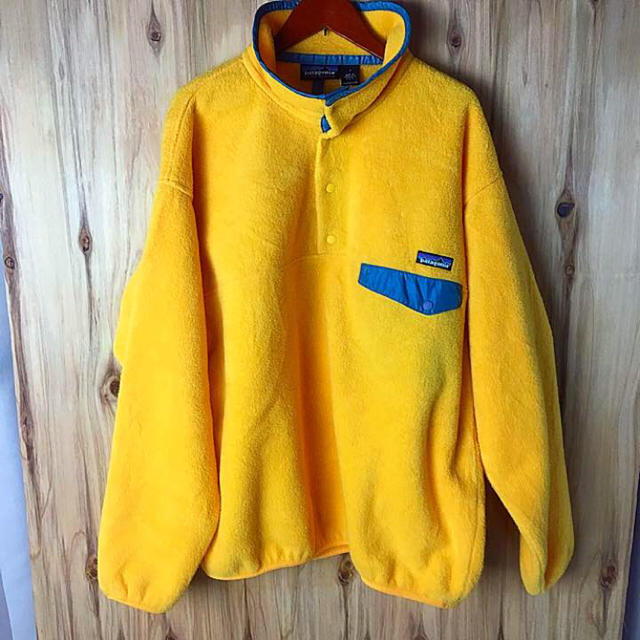 美品 L ティール 95年 シンチラ スナップT パタゴニア snaptフリース