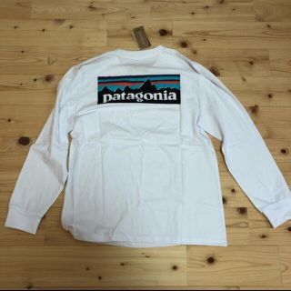 パタゴニア(patagonia)のPatagonia パタゴニア　ロングTシャツ　白ホワイト　Lサイズ(Tシャツ/カットソー(半袖/袖なし))