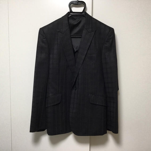 THE SUIT COMPANY(スーツカンパニー)のメンズスーツ セットアップ 黒 チェック柄 メンズのスーツ(セットアップ)の商品写真