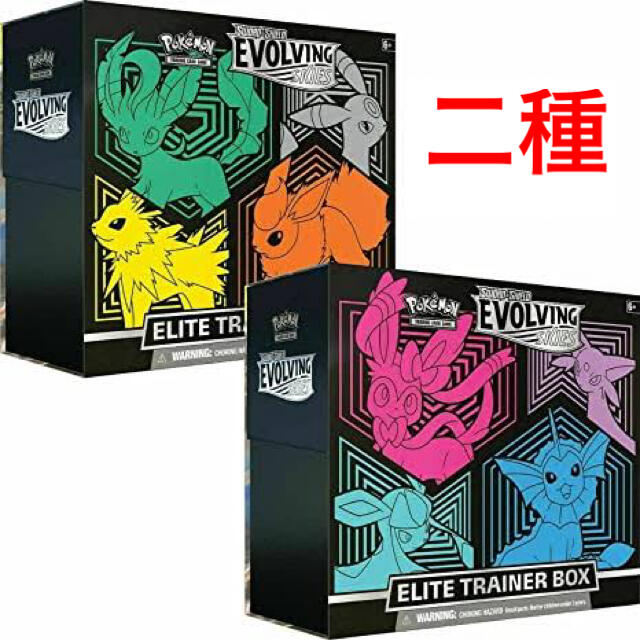 Evolving Skies エリートトレーナーBOX 海外版 ポケカ 2種