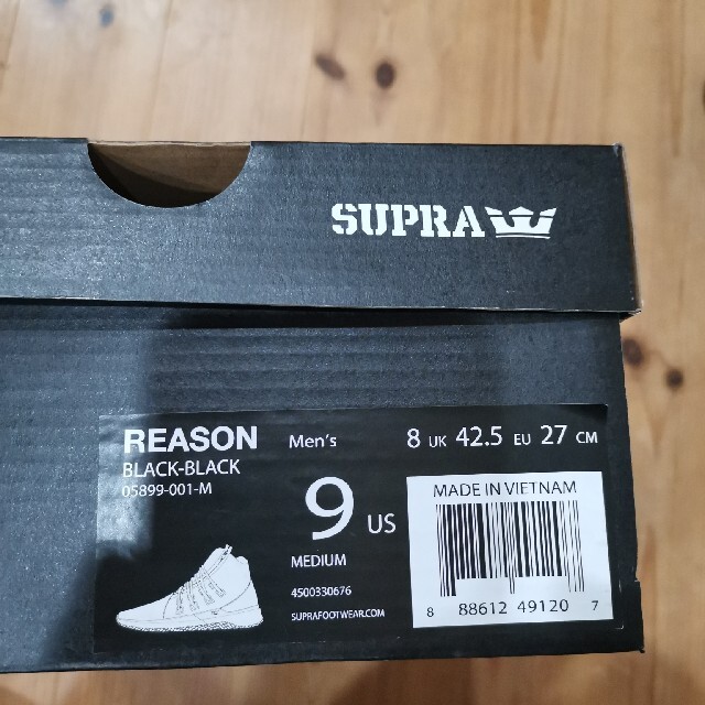 SUPRA(スープラ)のSUPRA REASON BLACK-BLACK メンズの靴/シューズ(スニーカー)の商品写真