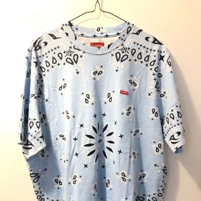 Supreme - Supreme Small Box Tee Light Blue Bandanaの通販 by K's ...