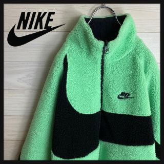 NIKE - 【人気Lサイズ】ナイキ☆刺繍ロゴリバーシブルボアジャケット