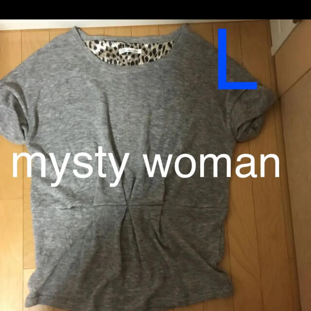 mysty woman(ミスティウーマン)の❗️値下げ中❗️ミスティーウーマン　ニットカットソー　トップス⭐️新品⭐️ レディースのトップス(カットソー(半袖/袖なし))の商品写真