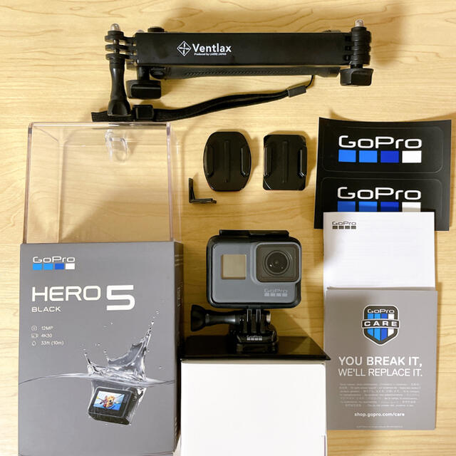 【美品】GoPro HERO5 BLACK SDカード 3wayマウント つき