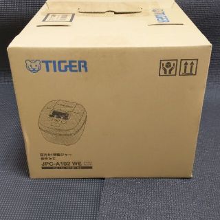 タイガー(TIGER)のタイガー魔法瓶 JPC-A102(WE) 圧力IH炊飯ジャー 炊きたて 5.5合(炊飯器)