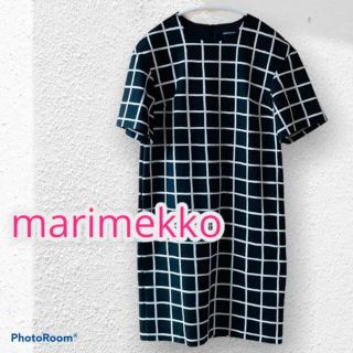 マリメッコ(marimekko)の超美品★マリメッコ★CHARLOTTA  ワンピース   チェック格子(ひざ丈ワンピース)